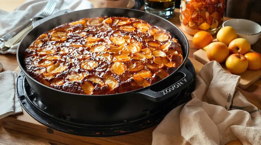 Je prépare ce gâteau aux pommes à la poêle : ultra simple, rapide, sans four et tellement réconfortant
