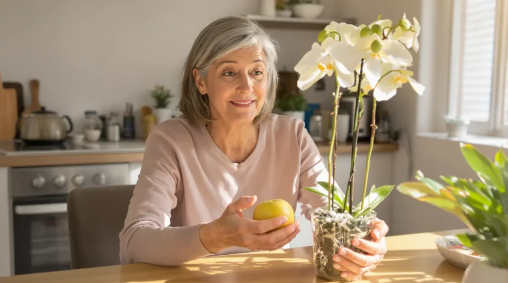 Orchidée : faites-la fleurir immédiatement avec une pomme de terre